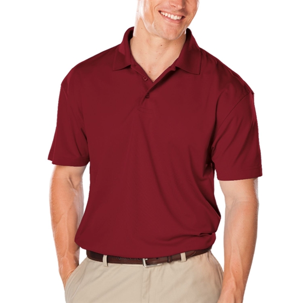 Blue Generation 3.8 oz. 100% Polyester Men's Polo Shirts - Blue Generation 3.8 oz. 100% Polyester Men's Polo Shirts - Image 3 of 4