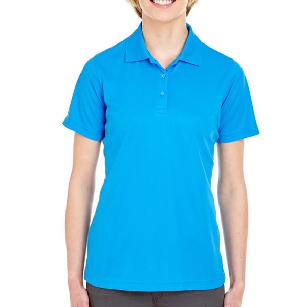 UltraClub 4.4 oz. 100% Polyester Mesh Pique Ladies' Polo - UltraClub 4.4 oz. 100% Polyester Mesh Pique Ladies' Polo - Image 2 of 6