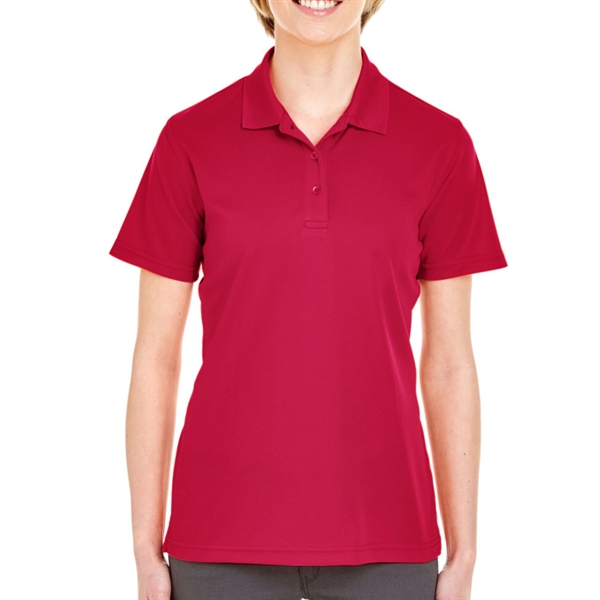 UltraClub 4.4 oz. 100% Polyester Mesh Pique Ladies' Polo - UltraClub 4.4 oz. 100% Polyester Mesh Pique Ladies' Polo - Image 3 of 6