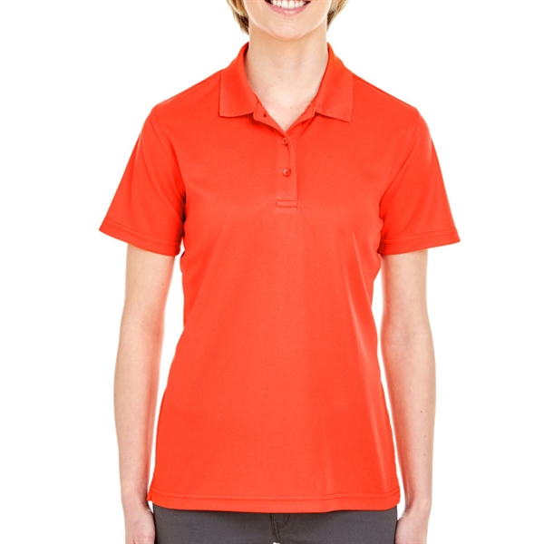 UltraClub 4.4 oz. 100% Polyester Mesh Pique Ladies' Polo - UltraClub 4.4 oz. 100% Polyester Mesh Pique Ladies' Polo - Image 6 of 6