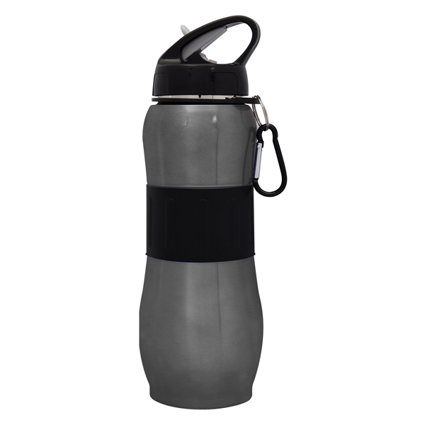 28 Oz. Stainless Steel Sport Grip Bottle - 28 Oz. Stainless Steel Sport Grip Bottle - Image 3 of 7