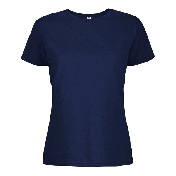 Delta 4.3 oz/ 146 GSM, 100% Cotton Soft Spun Ladies' Tees - Delta 4.3 oz/ 146 GSM, 100% Cotton Soft Spun Ladies' Tees - Image 2 of 17