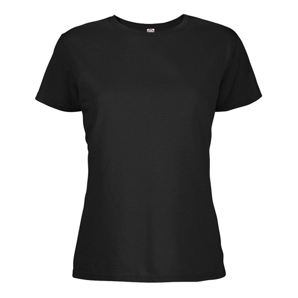 Delta 4.3 oz/ 146 GSM, 100% Cotton Soft Spun Ladies' Tees - Delta 4.3 oz/ 146 GSM, 100% Cotton Soft Spun Ladies' Tees - Image 3 of 17