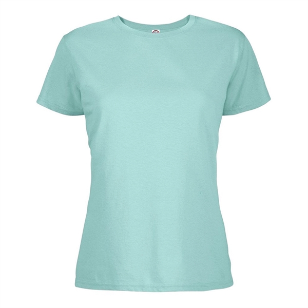 Delta 4.3 oz/ 146 GSM, 100% Cotton Soft Spun Ladies' Tees - Delta 4.3 oz/ 146 GSM, 100% Cotton Soft Spun Ladies' Tees - Image 4 of 17