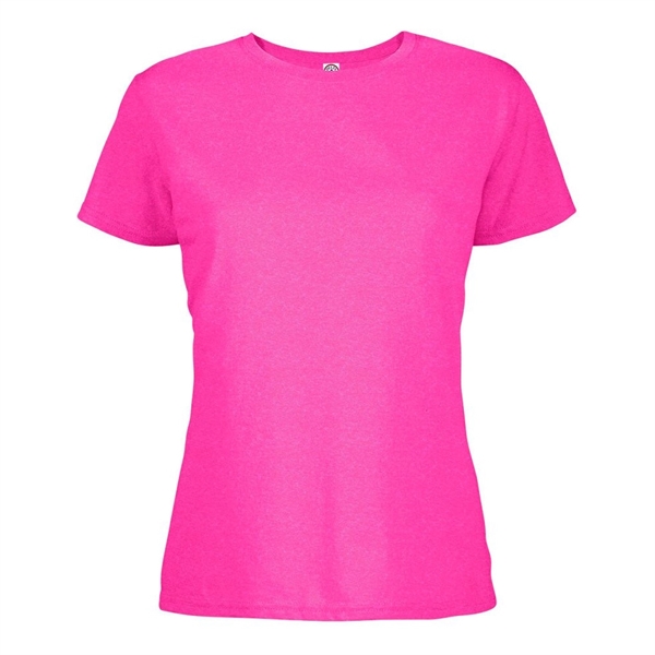 Delta 4.3 oz/ 146 GSM, 100% Cotton Soft Spun Ladies' Tees - Delta 4.3 oz/ 146 GSM, 100% Cotton Soft Spun Ladies' Tees - Image 8 of 17