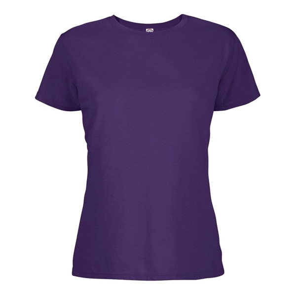 Delta 4.3 oz/ 146 GSM, 100% Cotton Soft Spun Ladies' Tees - Delta 4.3 oz/ 146 GSM, 100% Cotton Soft Spun Ladies' Tees - Image 11 of 17