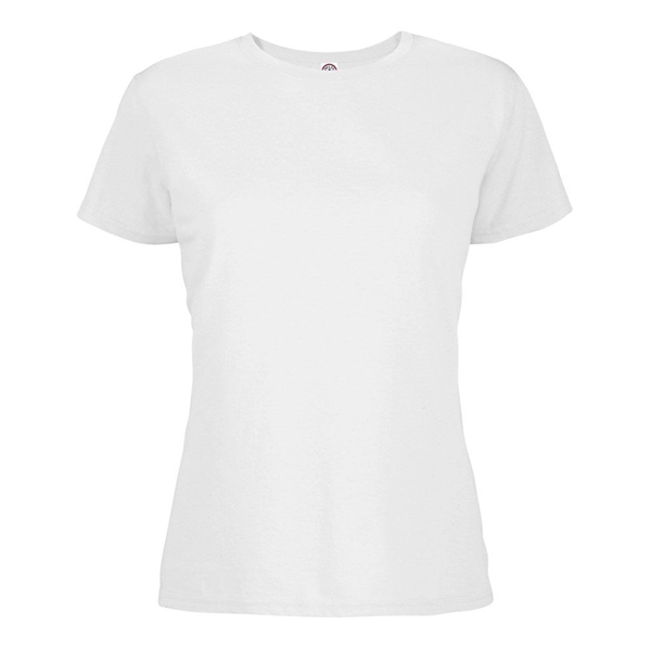Delta 4.3 oz/ 146 GSM, 100% Cotton Soft Spun Ladies' Tees - Delta 4.3 oz/ 146 GSM, 100% Cotton Soft Spun Ladies' Tees - Image 15 of 17
