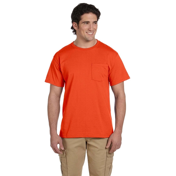 Jerzees 5.6 oz 50:50 Cotton / Polyester T-Shirt w/ Pocket - Jerzees 5.6 oz 50:50 Cotton / Polyester T-Shirt w/ Pocket - Image 5 of 17