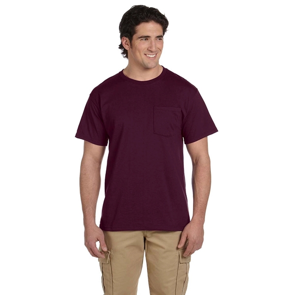 Jerzees 5.6 oz 50:50 Cotton / Polyester T-Shirt w/ Pocket - Jerzees 5.6 oz 50:50 Cotton / Polyester T-Shirt w/ Pocket - Image 8 of 17