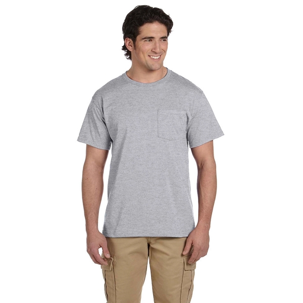 Jerzees 5.6 oz 50:50 Cotton / Polyester T-Shirt w/ Pocket - Jerzees 5.6 oz 50:50 Cotton / Polyester T-Shirt w/ Pocket - Image 9 of 17