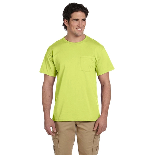 Jerzees 5.6 oz 50:50 Cotton / Polyester T-Shirt w/ Pocket - Jerzees 5.6 oz 50:50 Cotton / Polyester T-Shirt w/ Pocket - Image 11 of 17