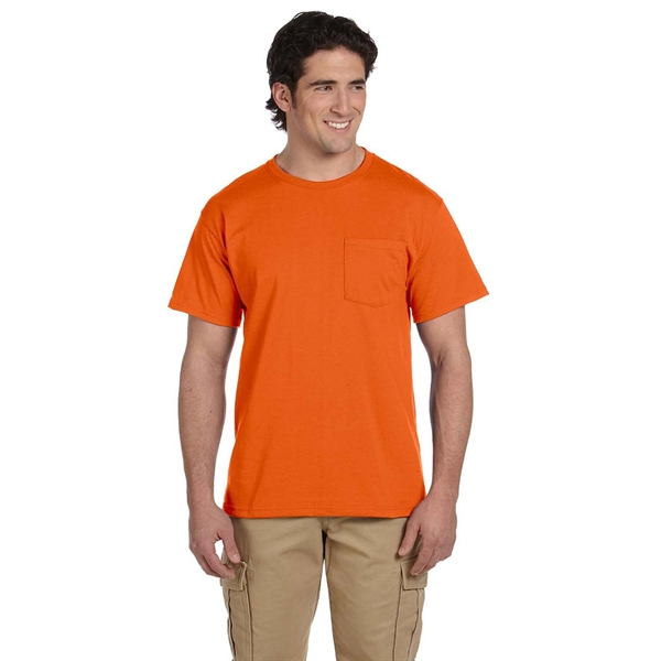 Jerzees 5.6 oz 50:50 Cotton / Polyester T-Shirt w/ Pocket - Jerzees 5.6 oz 50:50 Cotton / Polyester T-Shirt w/ Pocket - Image 12 of 17