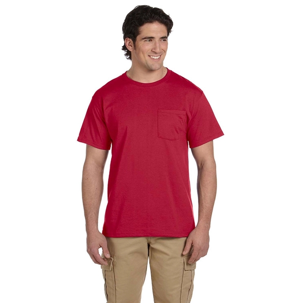 Jerzees 5.6 oz 50:50 Cotton / Polyester T-Shirt w/ Pocket - Jerzees 5.6 oz 50:50 Cotton / Polyester T-Shirt w/ Pocket - Image 13 of 17