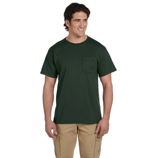 Jerzees 5.6 oz 50:50 Cotton / Polyester T-Shirt w/ Pocket - Jerzees 5.6 oz 50:50 Cotton / Polyester T-Shirt w/ Pocket - Image 15 of 17