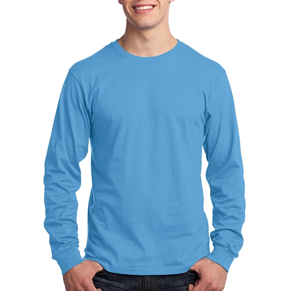 Port & Company 5.4 oz 100% Cotton Long-Sleeve T-Shirt - Port & Company 5.4 oz 100% Cotton Long-Sleeve T-Shirt - Image 14 of 14