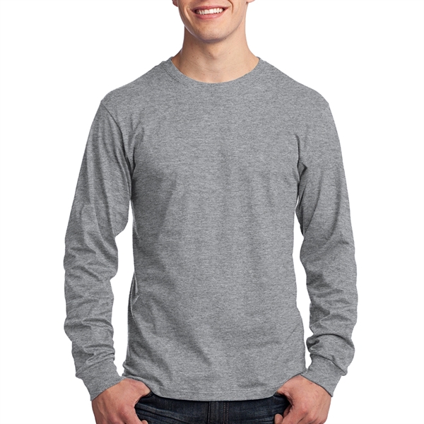 Port & Company 5.4 oz 100% Cotton Long-Sleeve T-Shirt - Port & Company 5.4 oz 100% Cotton Long-Sleeve T-Shirt - Image 2 of 14