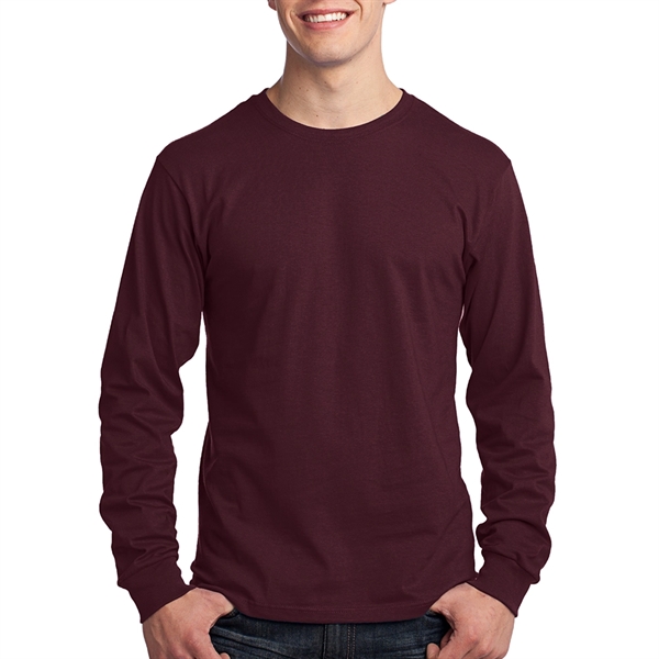 Port & Company 5.4 oz 100% Cotton Long-Sleeve T-Shirt - Port & Company 5.4 oz 100% Cotton Long-Sleeve T-Shirt - Image 3 of 14