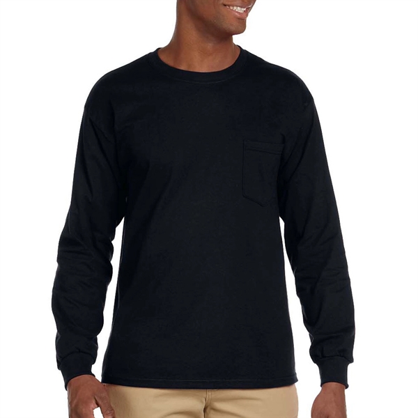 Gildan Ultra Cotton 6.1 oz 100% Preshrunk Long Sleeve Tshirt - Gildan Ultra Cotton 6.1 oz 100% Preshrunk Long Sleeve Tshirt - Image 1 of 7