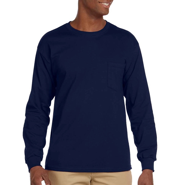 Gildan Ultra Cotton 6.1 oz 100% Preshrunk Long Sleeve Tshirt - Gildan Ultra Cotton 6.1 oz 100% Preshrunk Long Sleeve Tshirt - Image 2 of 7