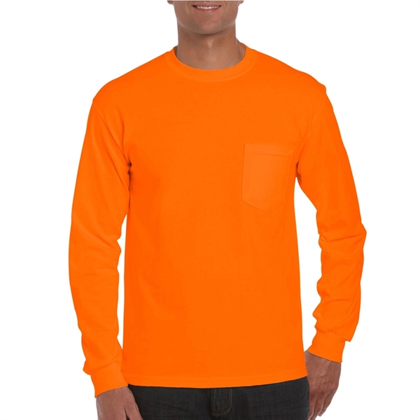 Gildan Ultra Cotton 6.1 oz 100% Preshrunk Long Sleeve Tshirt - Gildan Ultra Cotton 6.1 oz 100% Preshrunk Long Sleeve Tshirt - Image 0 of 7