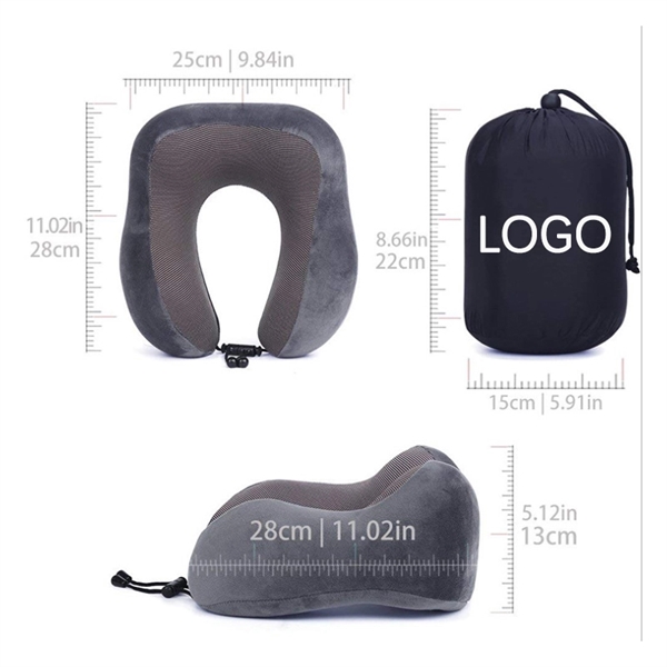 Travel 100% Pure Memory Foam Neck Pillow - Travel 100% Pure Memory Foam Neck Pillow - Image 3 of 4