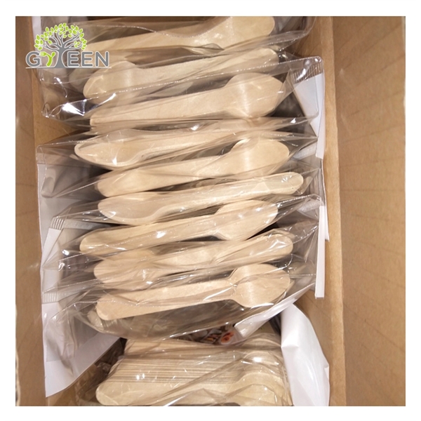 Wood Cutlery Dessert Spoons Disposable Spoon - Wood Cutlery Dessert Spoons Disposable Spoon - Image 1 of 2