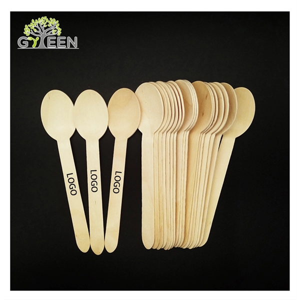 Wood Cutlery Dessert Spoons Disposable Spoon - Wood Cutlery Dessert Spoons Disposable Spoon - Image 2 of 2