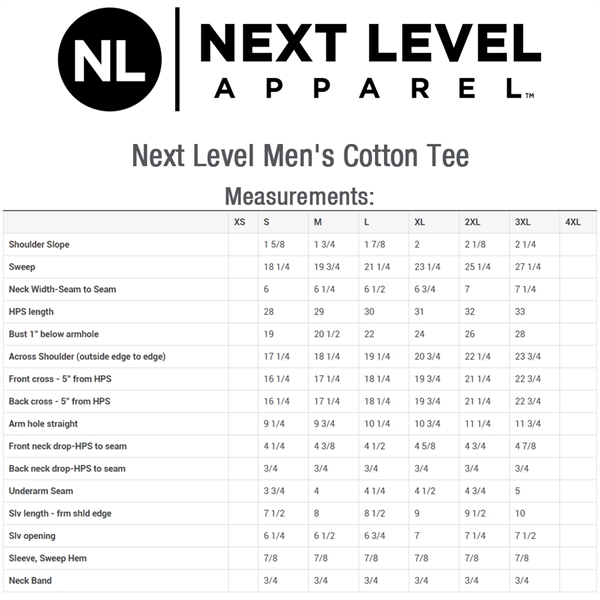 Next Level 4.3oz 100% Combed Cotton Mens T shirt Half-Sleeve - Next Level 4.3oz 100% Combed Cotton Mens T shirt Half-Sleeve - Image 15 of 15