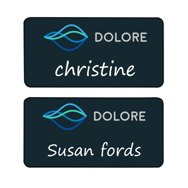 Full-Color Rectangular Name Tag - Full-Color Rectangular Name Tag - Image 0 of 1