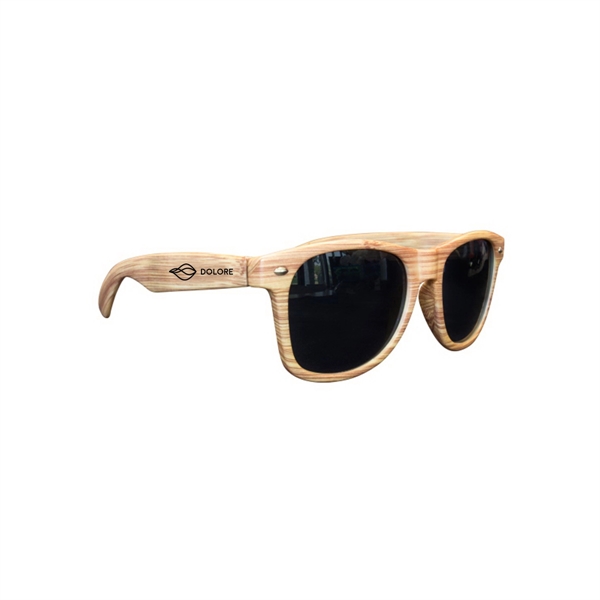Light Wood Tone Miami Sunglasses - Light Wood Tone Miami Sunglasses - Image 0 of 1