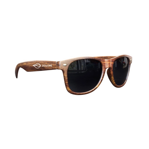 Beach Lover's Medium Wood-Toned Hip Sunglasses - Beach Lover's Medium Wood-Toned Hip Sunglasses - Image 0 of 1