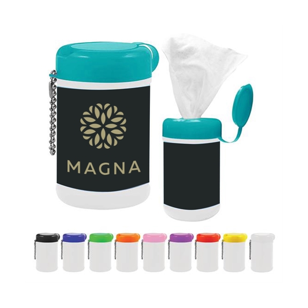 Antibacterial Wet Wipes in Vibrant Containers - Antibacterial Wet Wipes in Vibrant Containers - Image 0 of 1