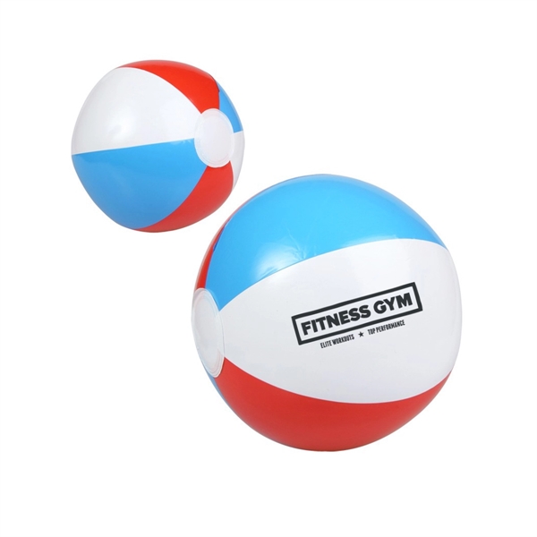 10" American Flag-inspired Beach Ball - 10" American Flag-inspired Beach Ball - Image 0 of 1