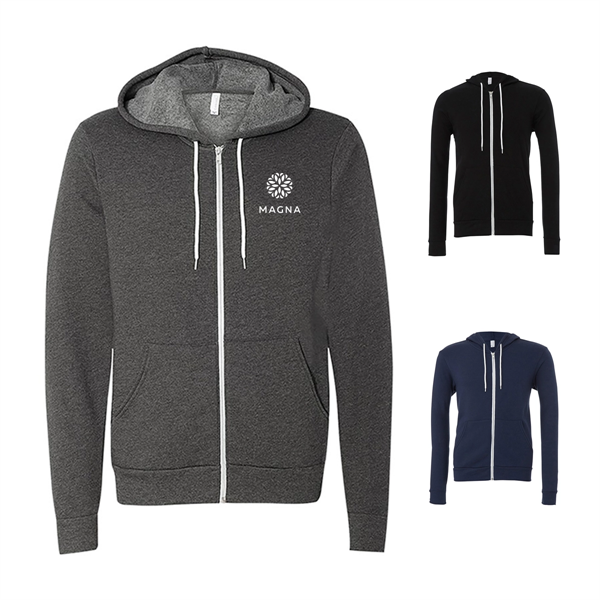 Bella+Canvas Sponge Fleece Full-Zip Hoodie -Unisex - Bella+Canvas Sponge Fleece Full-Zip Hoodie -Unisex - Image 0 of 3