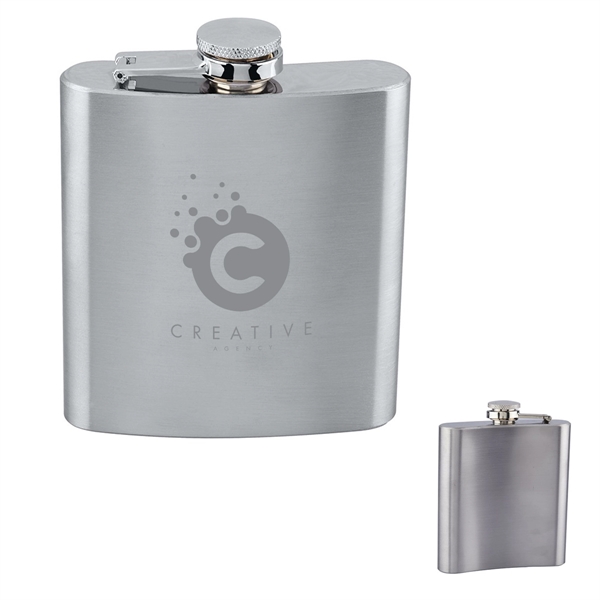 Durable 177 mL Stainless Steel Flask - Durable 177 mL Stainless Steel Flask - Image 0 of 1
