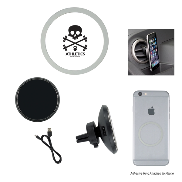Portable Magnetic Car Wireless Charger - Portable Magnetic Car Wireless Charger - Image 0 of 4