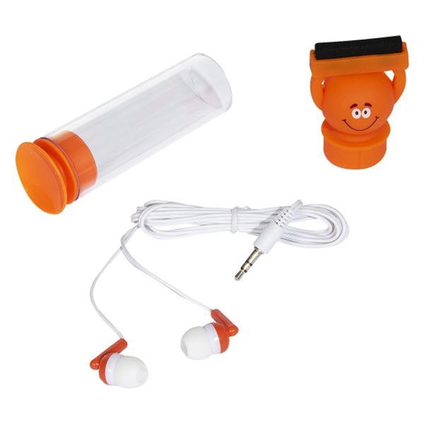 Screen-Cleaning Earphones Set - Screen-Cleaning Earphones Set - Image 9 of 10