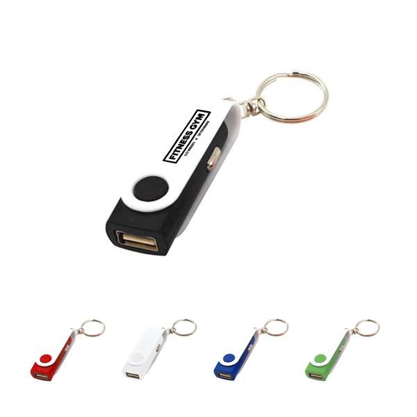 Portable USB Car Charger with Split Ring - Portable USB Car Charger with Split Ring - Image 0 of 5