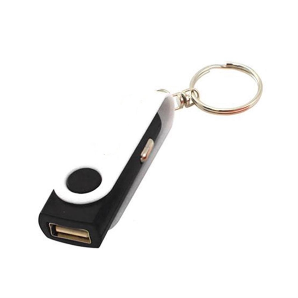 Portable USB Car Charger with Split Ring - Portable USB Car Charger with Split Ring - Image 1 of 5