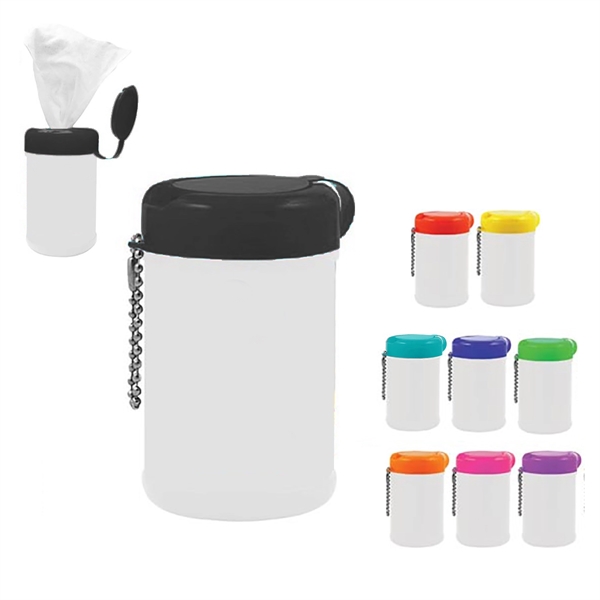 Custom Portable Wet Wipes in a Canister - Custom Portable Wet Wipes in a Canister - Image 1 of 1