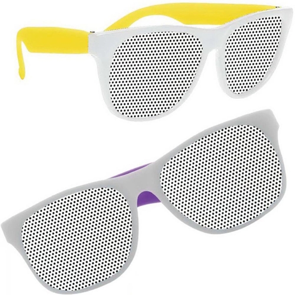 White-Framed Custom Lens Sunglasses - White-Framed Custom Lens Sunglasses - Image 1 of 1