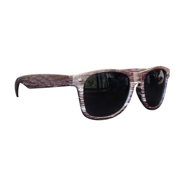 Beach Lover's Dark Wood-Toned Hip Sunglasses - Beach Lover's Dark Wood-Toned Hip Sunglasses - Image 1 of 1