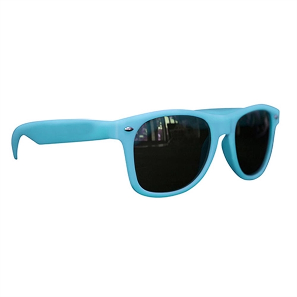 Beach Lover's Rubberized Matte-Designed Hip Sunglasses - Beach Lover's Rubberized Matte-Designed Hip Sunglasses - Image 5 of 11