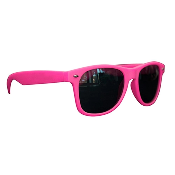 Beach Lover's Rubberized Matte-Designed Hip Sunglasses - Beach Lover's Rubberized Matte-Designed Hip Sunglasses - Image 8 of 11