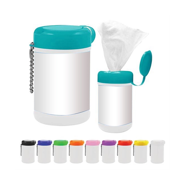 Antibacterial Wet Wipes in Vibrant Containers - Antibacterial Wet Wipes in Vibrant Containers - Image 1 of 1