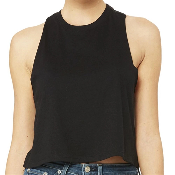 Bella+Canvas Comfortable Racerback Cropped Tank Top - Bella+Canvas Comfortable Racerback Cropped Tank Top - Image 1 of 2