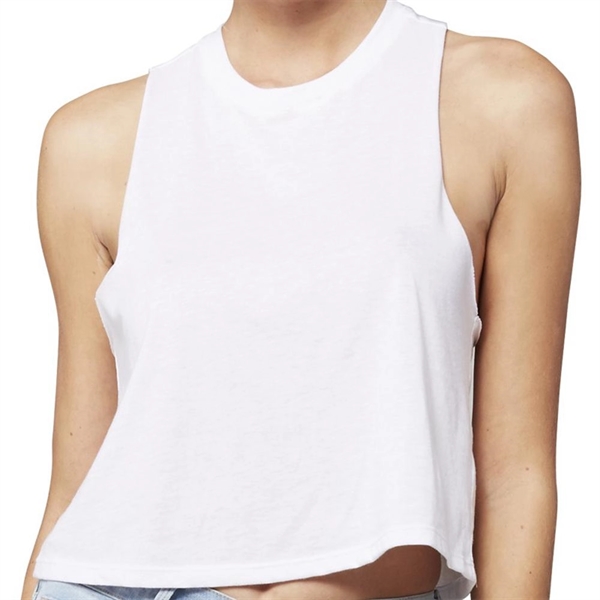 Bella+Canvas Comfortable Racerback Cropped Tank Top - Bella+Canvas Comfortable Racerback Cropped Tank Top - Image 2 of 2