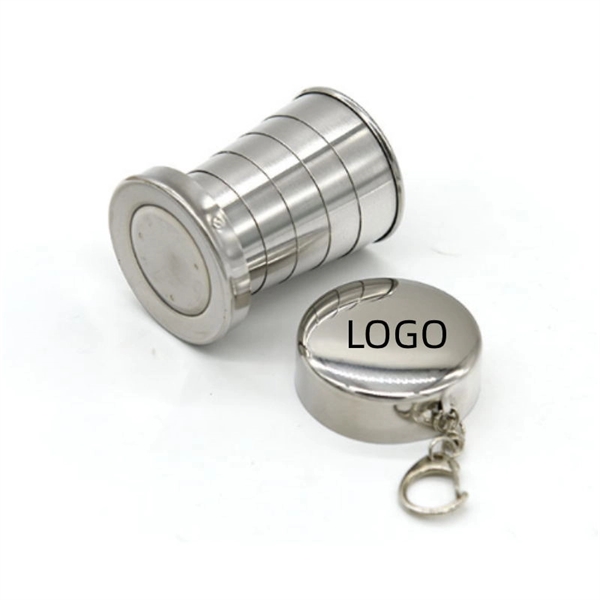 Stainless Steel Collapsible Cup Wine Glass - Stainless Steel Collapsible Cup Wine Glass - Image 1 of 3
