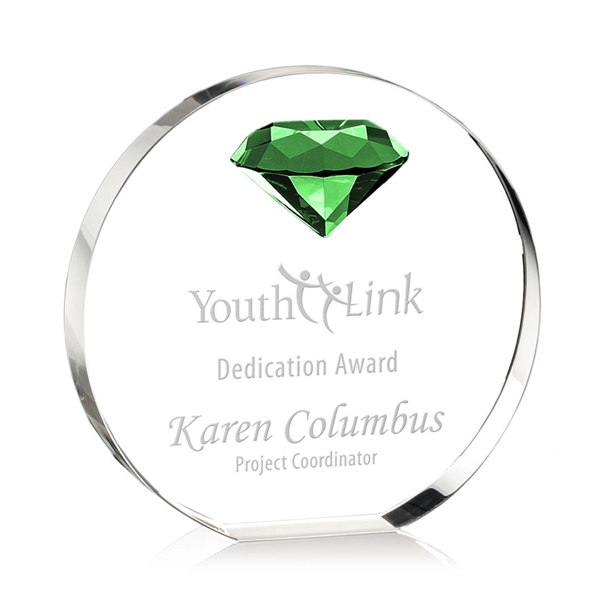 Custom Anastasia Gemstone Award - Emerald