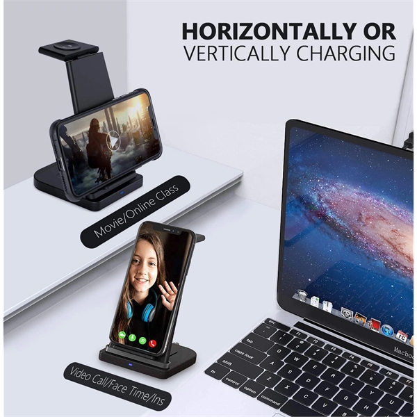 3 in 1 Wireless Charger Stand - 3 in 1 Wireless Charger Stand - Image 3 of 4